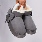 Chausson Botte Femme Nœud Décoratif, Plateforme, vue 7