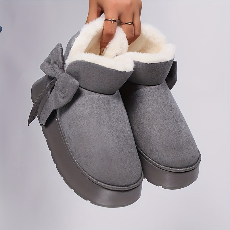 Chausson Botte Femme Nœud Décoratif, Plateforme, vue 7
