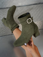 Bottines Femme Bout Carré, Talon Bloc, vue 14