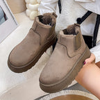Bottines Chelsea Plateforme Femme, 4 Coloris – coloris marron foncé