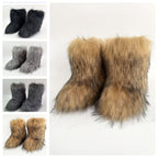 Bottes Femme Fausse Fourrure Longue, Style Renard, vue 4