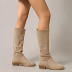 Bottes Hautes Femme, Effet Daim, vue 5