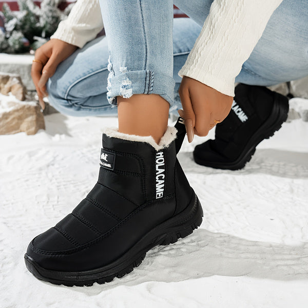 Bottes de Neige Femme Matelassées, Doublure Polaire