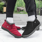 Bottes Hiver Femme à Enfiler, Col Fausse Fourrure, vue 9