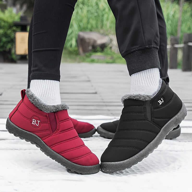 Bottes Hiver Femme à Enfiler, Col Fausse Fourrure, vue 9