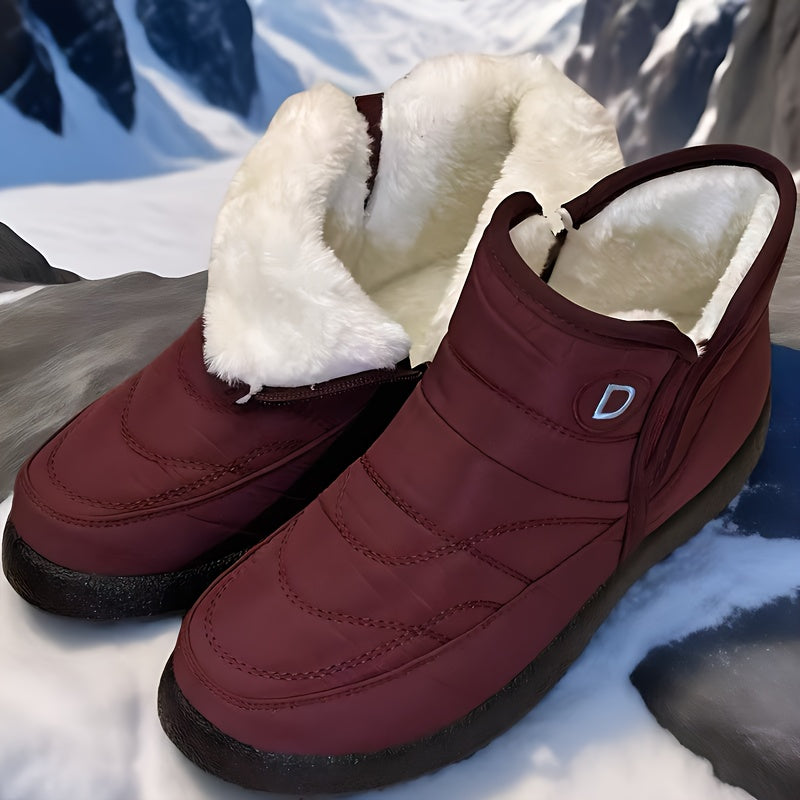Bottines de Neige Femme Courtes, Zip, Jusqu'au 43, vue 4