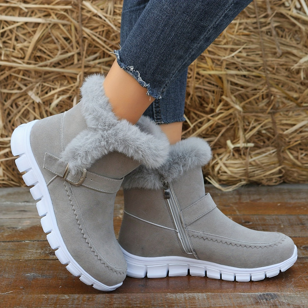 Bottines Femme Cheville, Fourrure Synthétique, vue 11