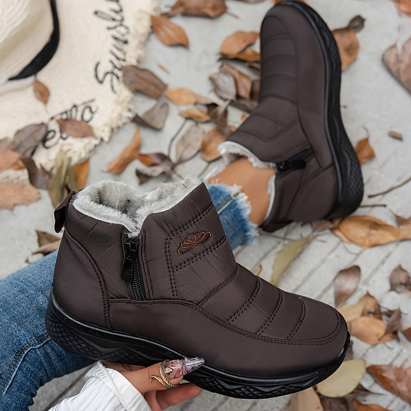 Bottines Courtes Femme à Enfiler, 8 Coloris – coloris brun