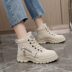 Bottines Femme Similicuir, Plateforme à Lacets, vue 9