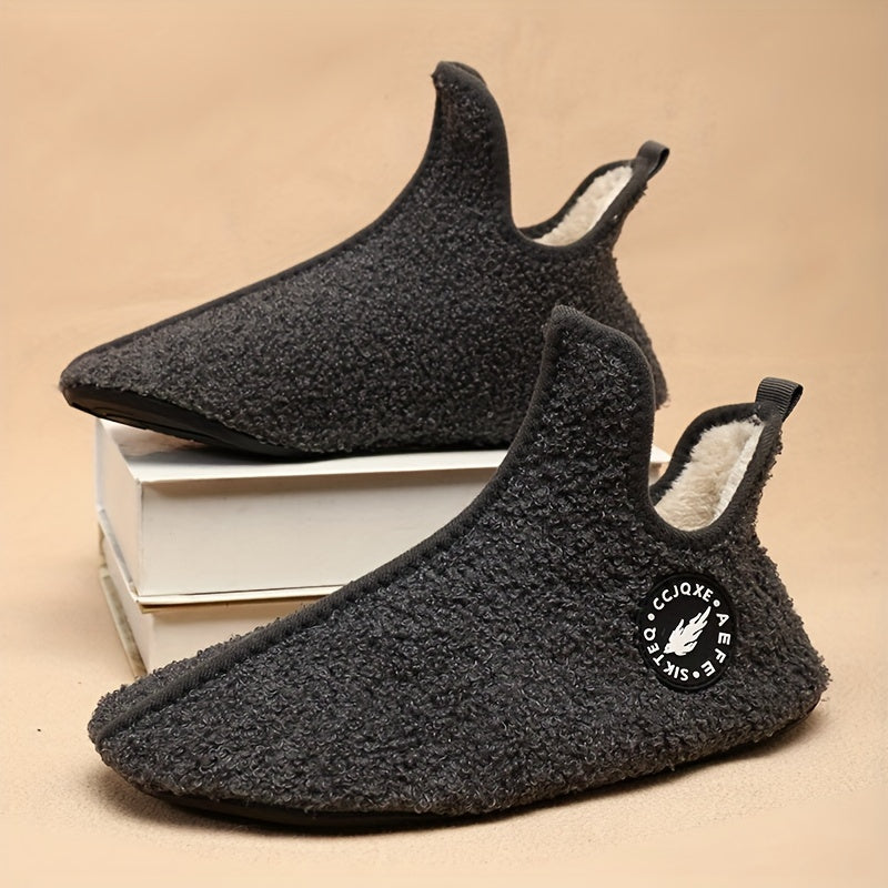 Chausson Botte Femme en Bouclette, à Enfiler, vue 5