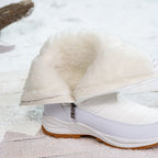Bottes Fourrées Femme en Tissu Matelassé, Zip, vue 5