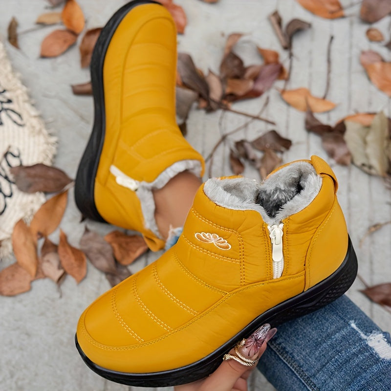 Bottines Courtes Femme à Enfiler, 8 Coloris – coloris jaune