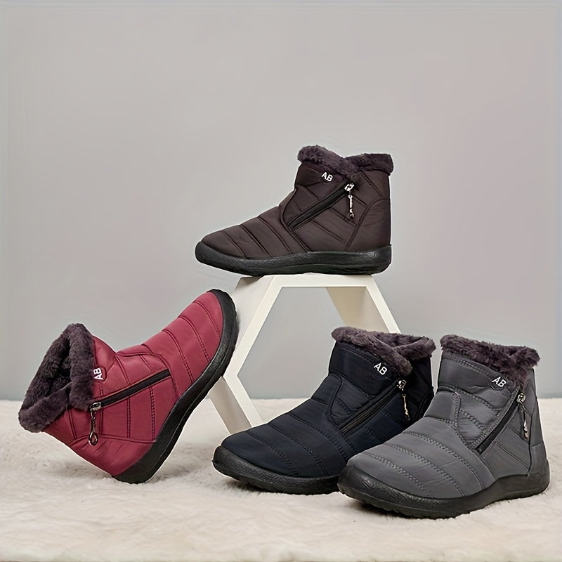 Bottes de Neige Femme, Semelle Plate