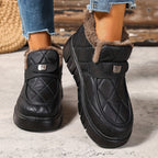 Bottes de Neige Femme Courtes Matelassées, Col Fourrure, vue 3