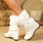 Bottes Cavalières Femme Similicuir, Nœud, vue 2