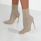 Bottes Chaussettes Talon Aiguille, à Enfiler, vue 2