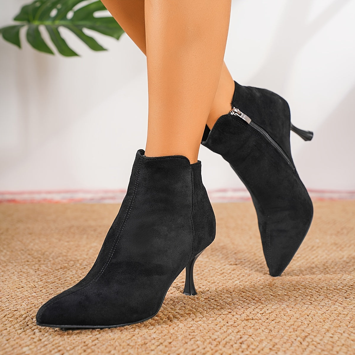 Bottines Talon Aiguille Femme, Bout Pointu, 6 Coloris, vue 11