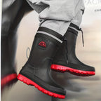 Bottes de Pluie Femme Doublées, PVC, Cordon de Serrage, vue 3