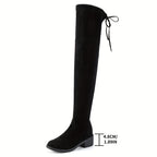 Cuissardes Femme Tissu Extensible, Cordon de Serrage, vue 8