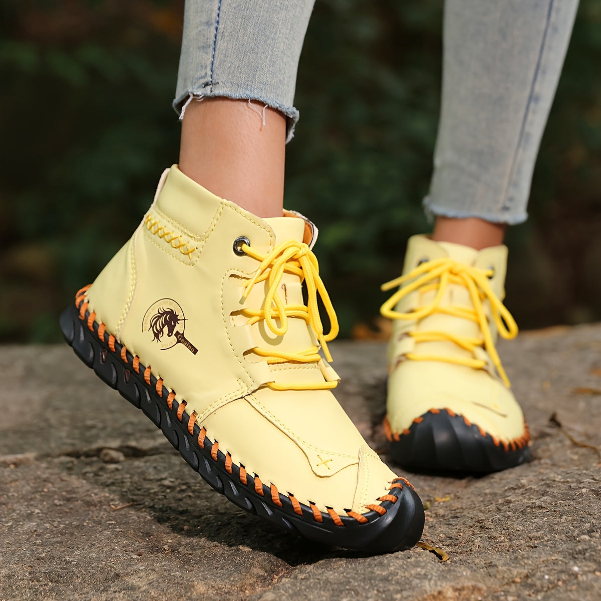 Bottines Femme Grande Taille à Lacets, Coutures Vintage, vue 4