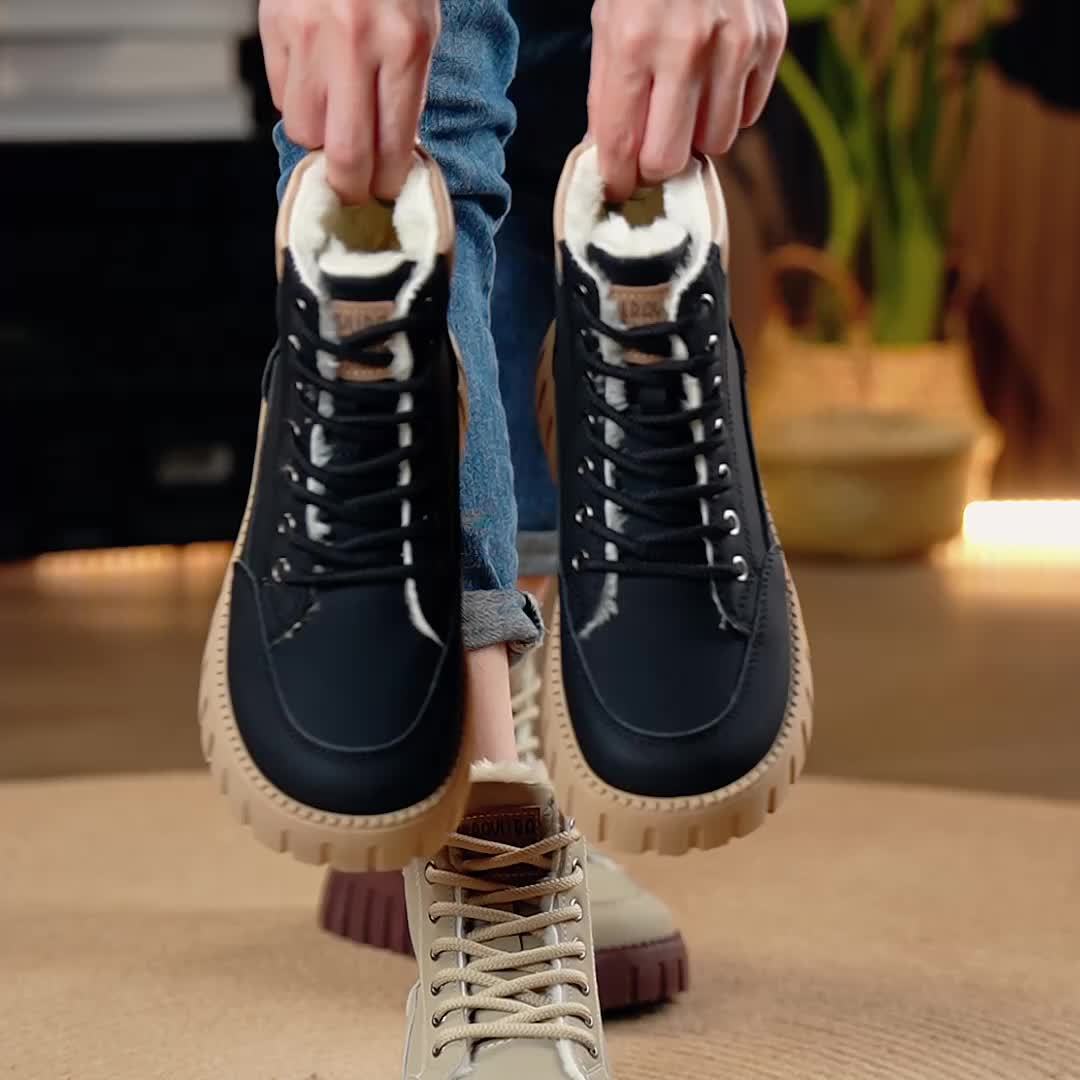Bottines Femme Montantes, Semelle Épaisse, vue 8