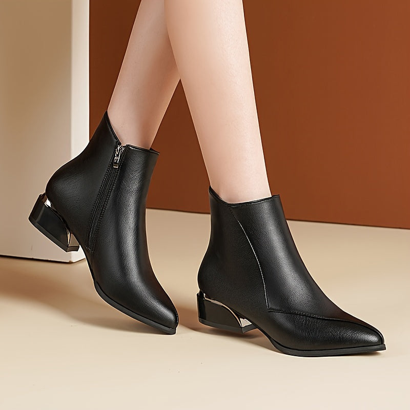 Bottines Femme Chic, Talon Métallisé, vue 4