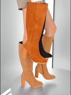 Bottes Hautes Femme Flanelle, Fermeture Zip, vue 8
