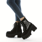 Bottes Plateforme Femme Gothiques, Flanelle, vue 12