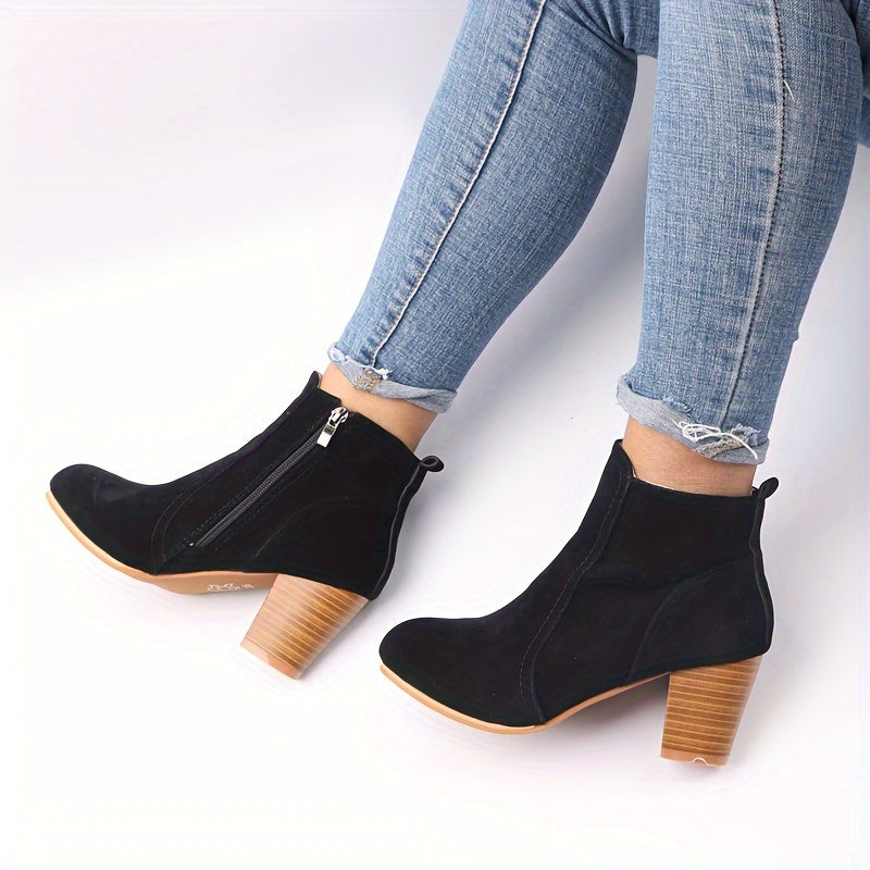 Bottines Femme Talon Haut, Fermeture Latérale, vue 7