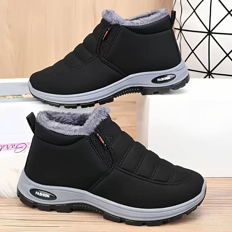 Bottes de Neige Femme, Talon Plat, à Enfiler, vue 5