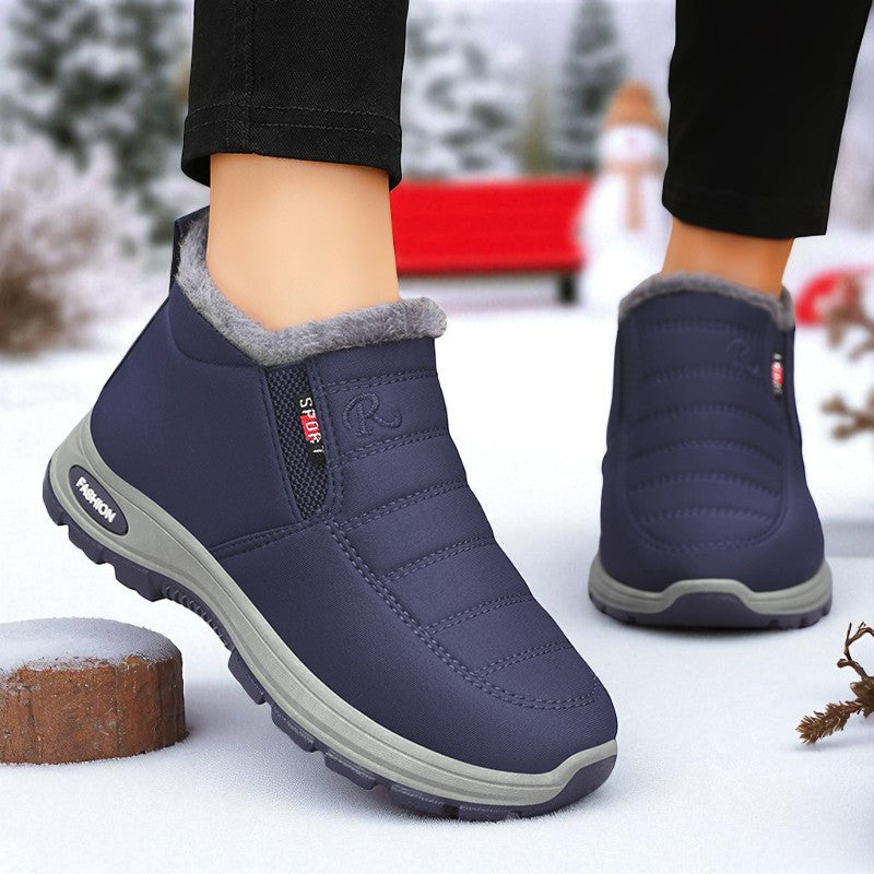 Bottines Chaudes Femme à Enfiler, Matelassées, Peluche, vue 3