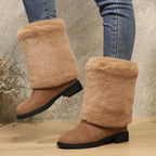 Bottes Femme Peluche, Revers Fausse Fourrure, vue 14