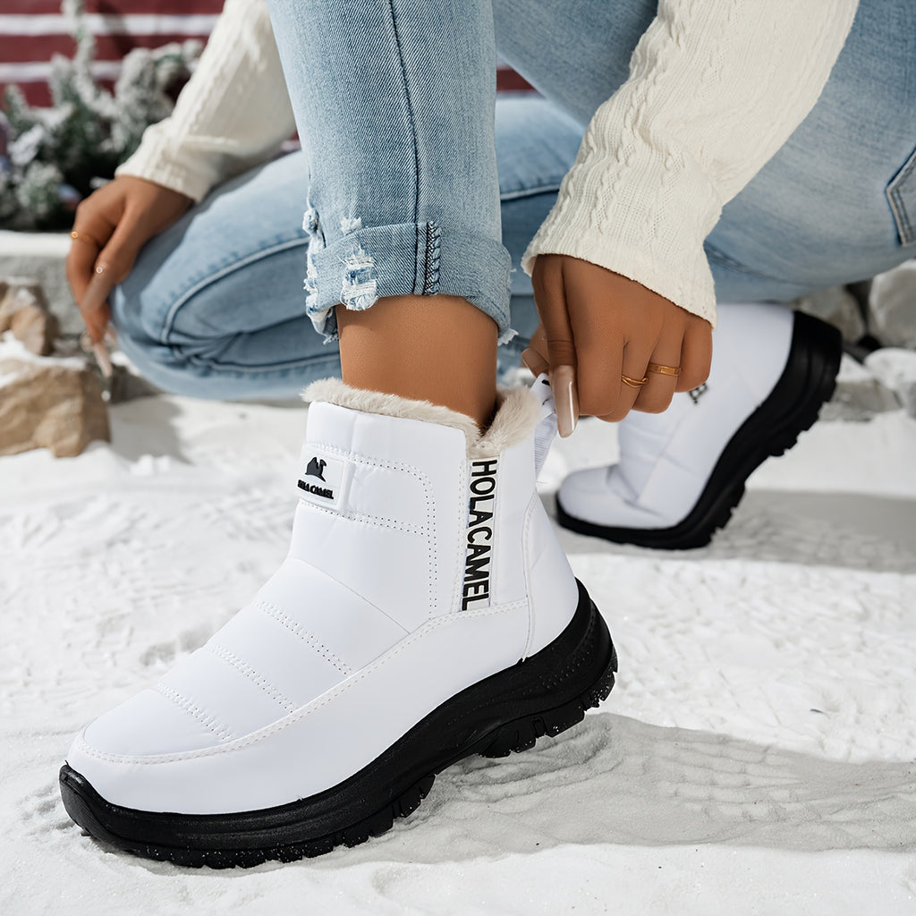 Bottes de Neige Femme Matelassées, Doublure Polaire, vue 3