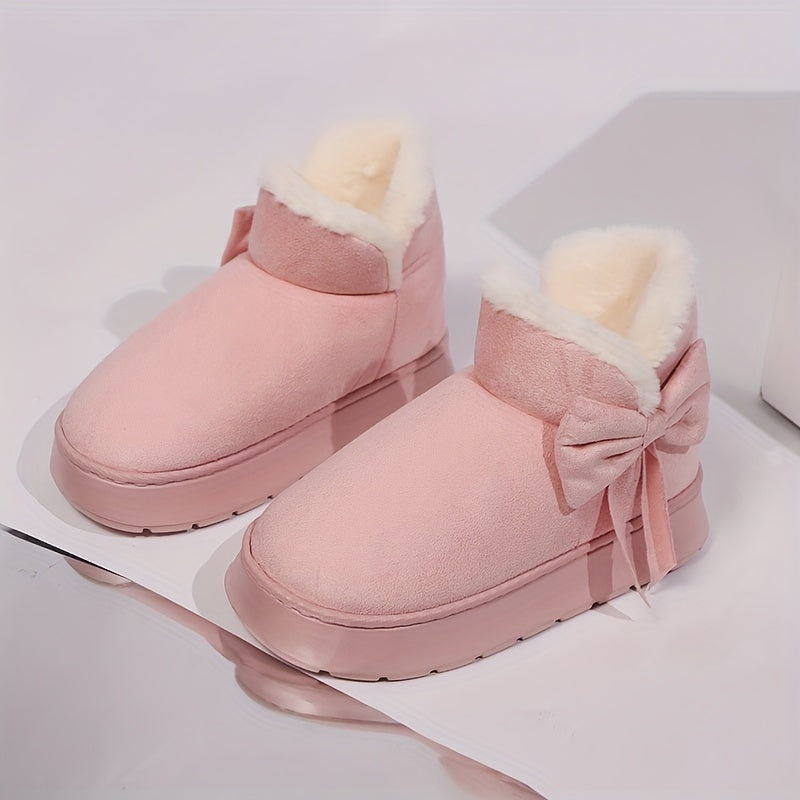 Chausson Botte Femme Nœud Décoratif, Plateforme, vue 10