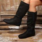 Bottes Mi-Mollet Femme, Fermeture Éclair