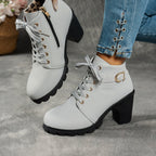 Bottines Femme Plateforme, Boucle Décorative, vue 8