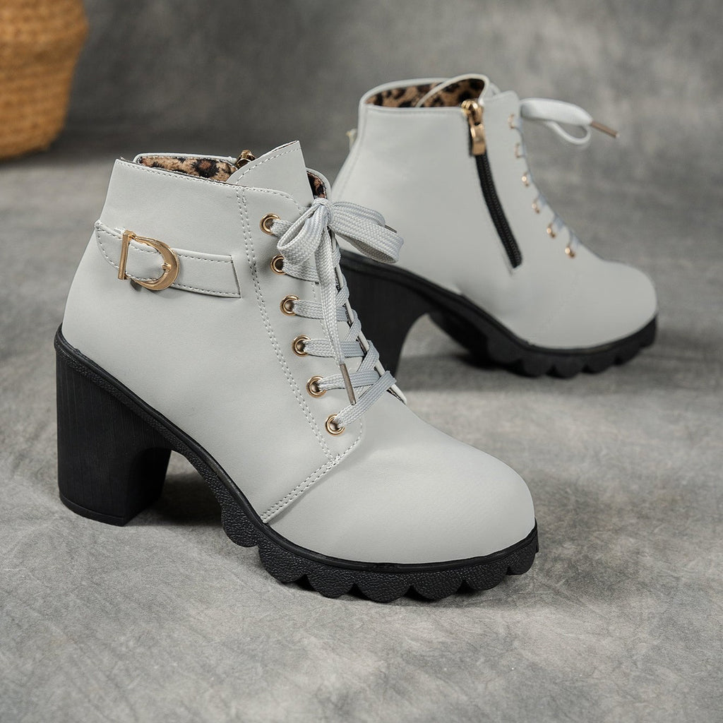 Bottines Femme Plateforme, Boucle Décorative, vue 11