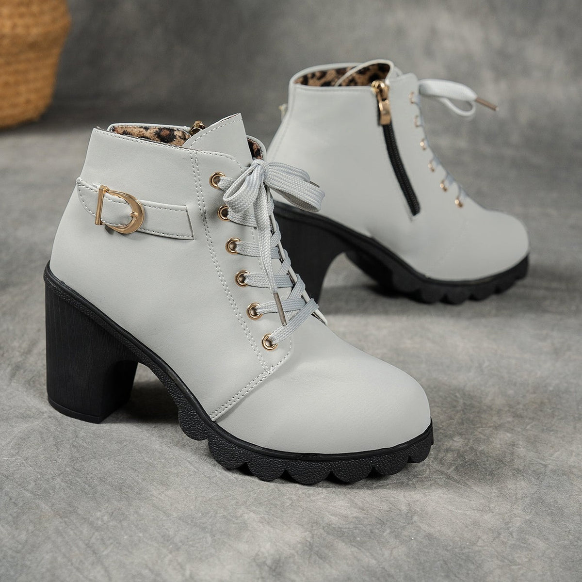 Bottines Femme Plateforme, Boucle Décorative, vue 11