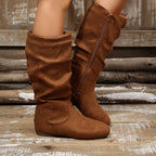 Bottes Mi-Mollet Femme, Fermeture Éclair, vue 12