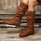 Bottes Mi-Mollet Femme, Fermeture Éclair, vue 8