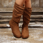 Bottes Mi-Mollet Femme, Fermeture Éclair, vue 14