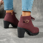 Bottines Femme Plateforme, Boucle Décorative, vue 16