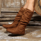 Bottes Mi-Mollet Femme, Fermeture Éclair, vue 10