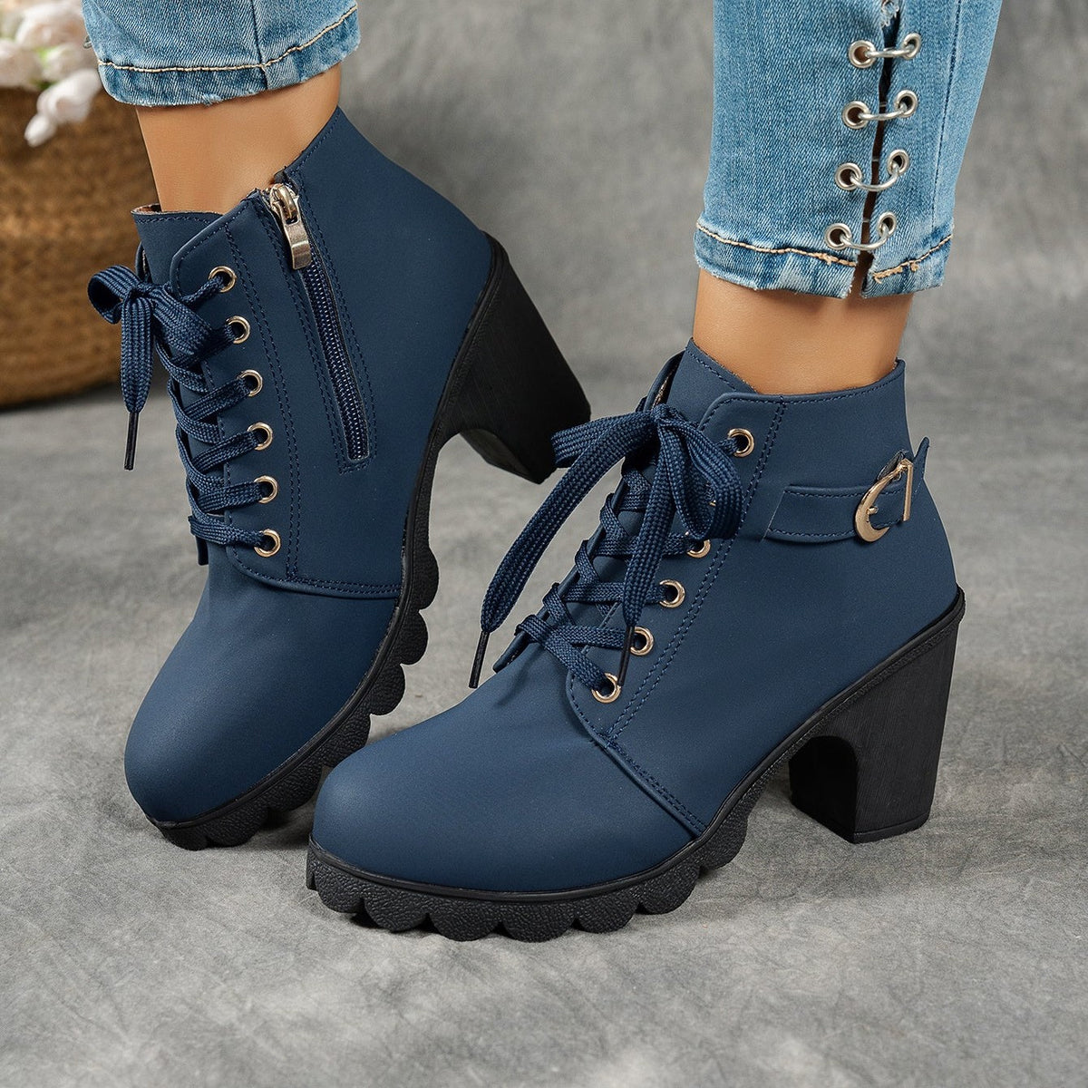 Bottines Femme Plateforme, Boucle Décorative, vue 22