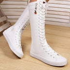 Bottes Montantes Femme à Lacets, Style Baskets, vue 7