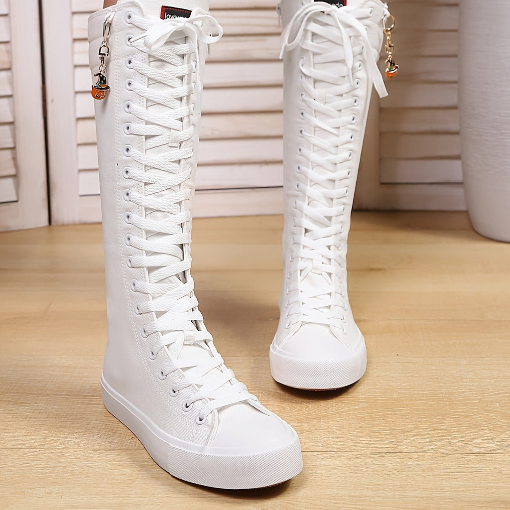 Bottes Montantes Femme à Lacets, Style Baskets, vue 8