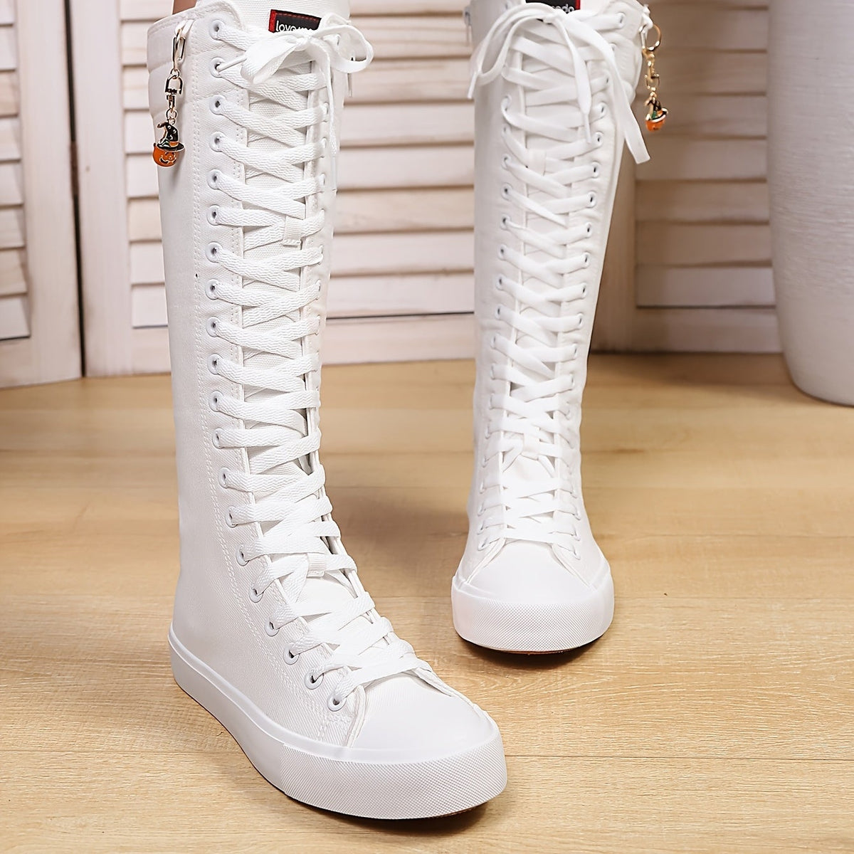 Bottes Montantes Femme à Lacets, Style Baskets, vue 8
