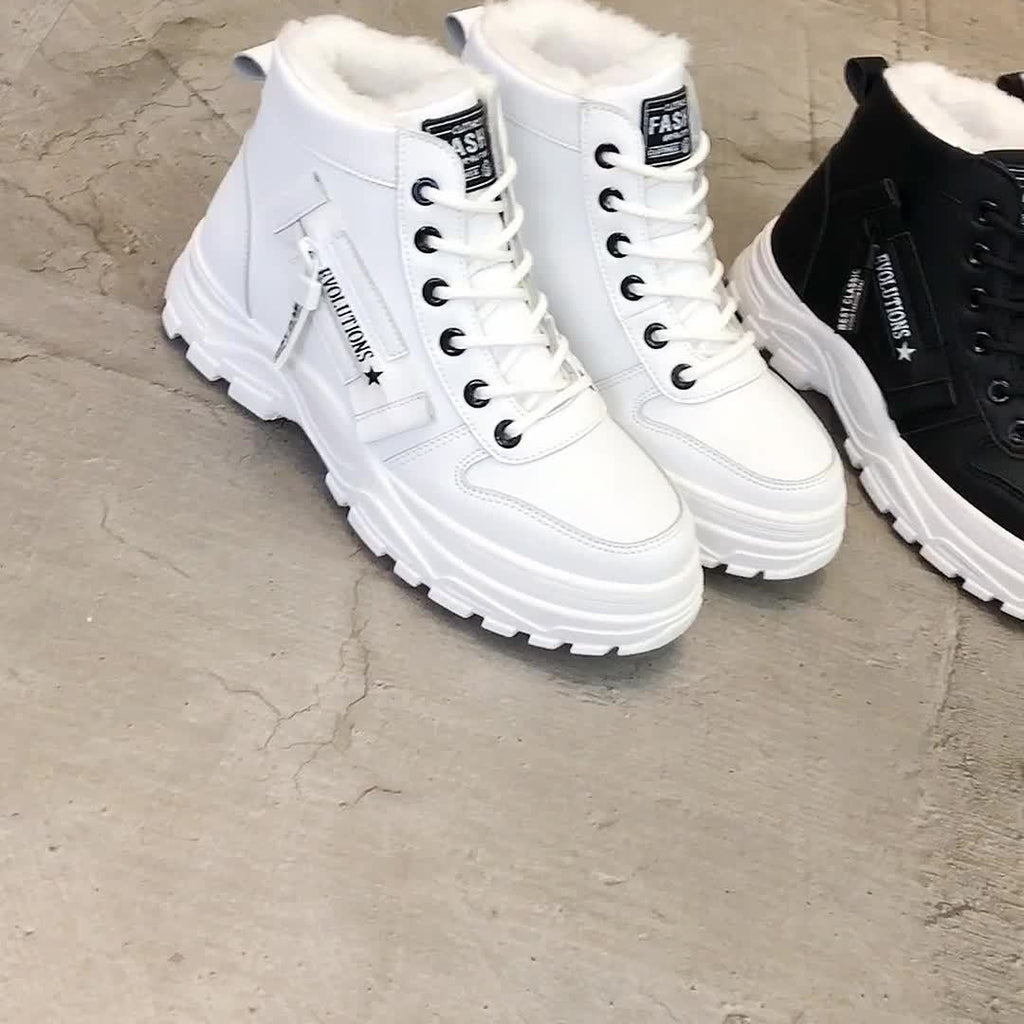 Bottines Femme Similicuir, Plateforme à Lacets, vue 19