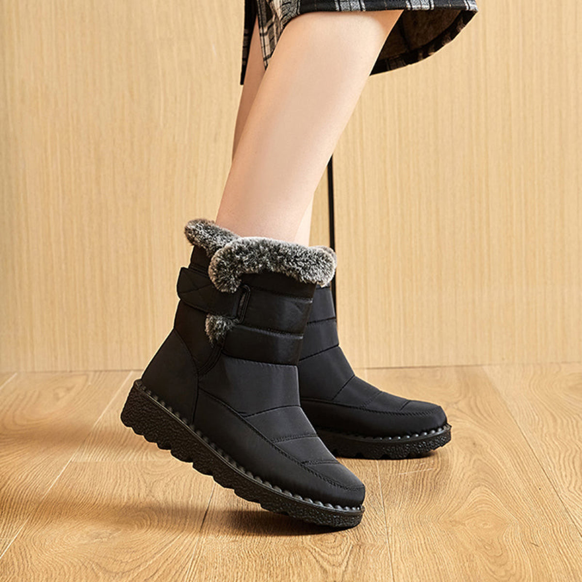 Bottes Larges Femme à Scratch, 4 Coloris, vue 7