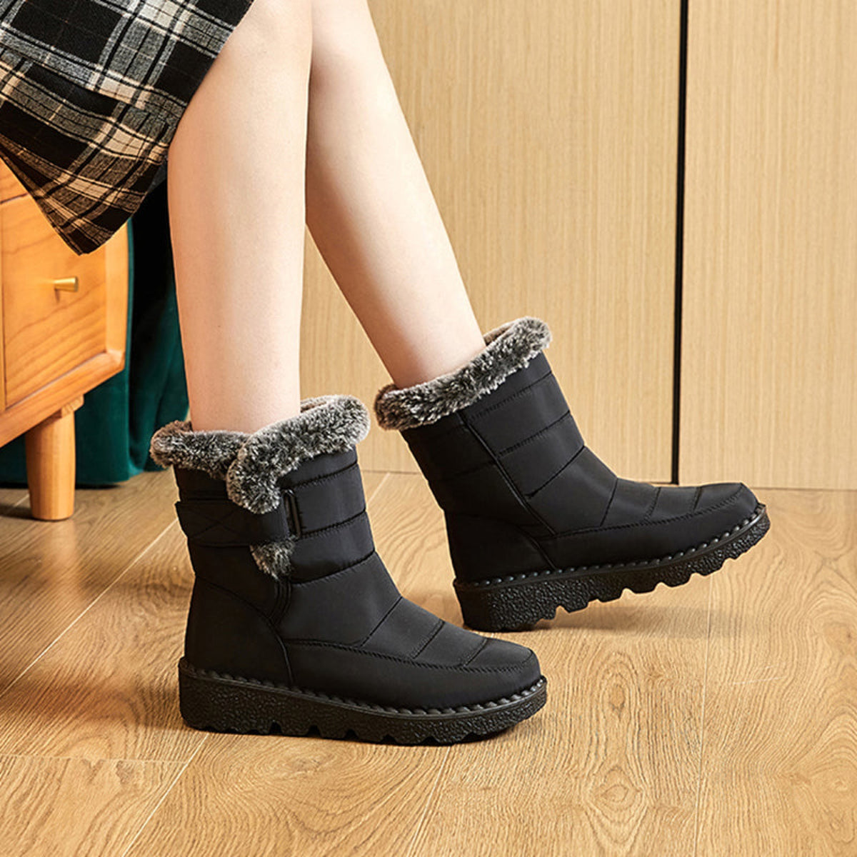 Bottes Larges Femme à Scratch, 4 Coloris, vue 8